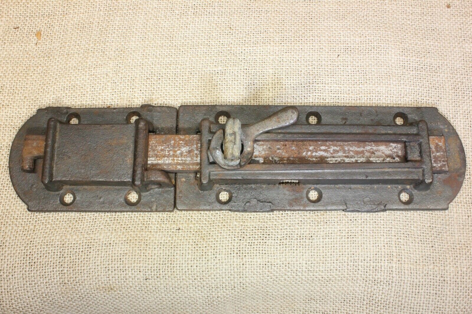 Old House Shutter Latch 1860’s Extra Long Slide Bolt 11 1/8 X 2 5/8” Rustic Iron